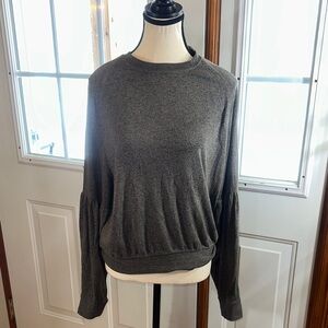 Buffalo David Bitton Charcoal and Grey Marle Lightweigh Knit Sweater